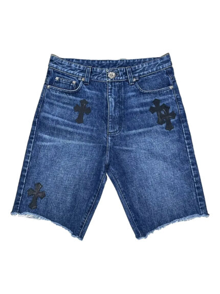 Chrome Hearts patch-detail denim shorts