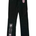 Chrome Hearts Deadly Doll graphic track pants