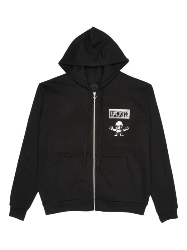 Chrome Hearts Foti Tic Tac Toe zip-up hoodie