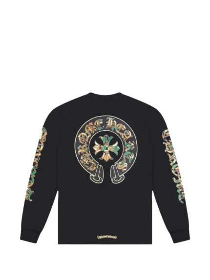 Chrome Hearts horseshoe camo long-sleeve sweatshirt